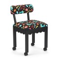 Arrow Sewing Chair Black Base with Black Sewing Upholstery