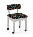 Arrow Wood Sewing and Craft Chair with Gingerbread Design